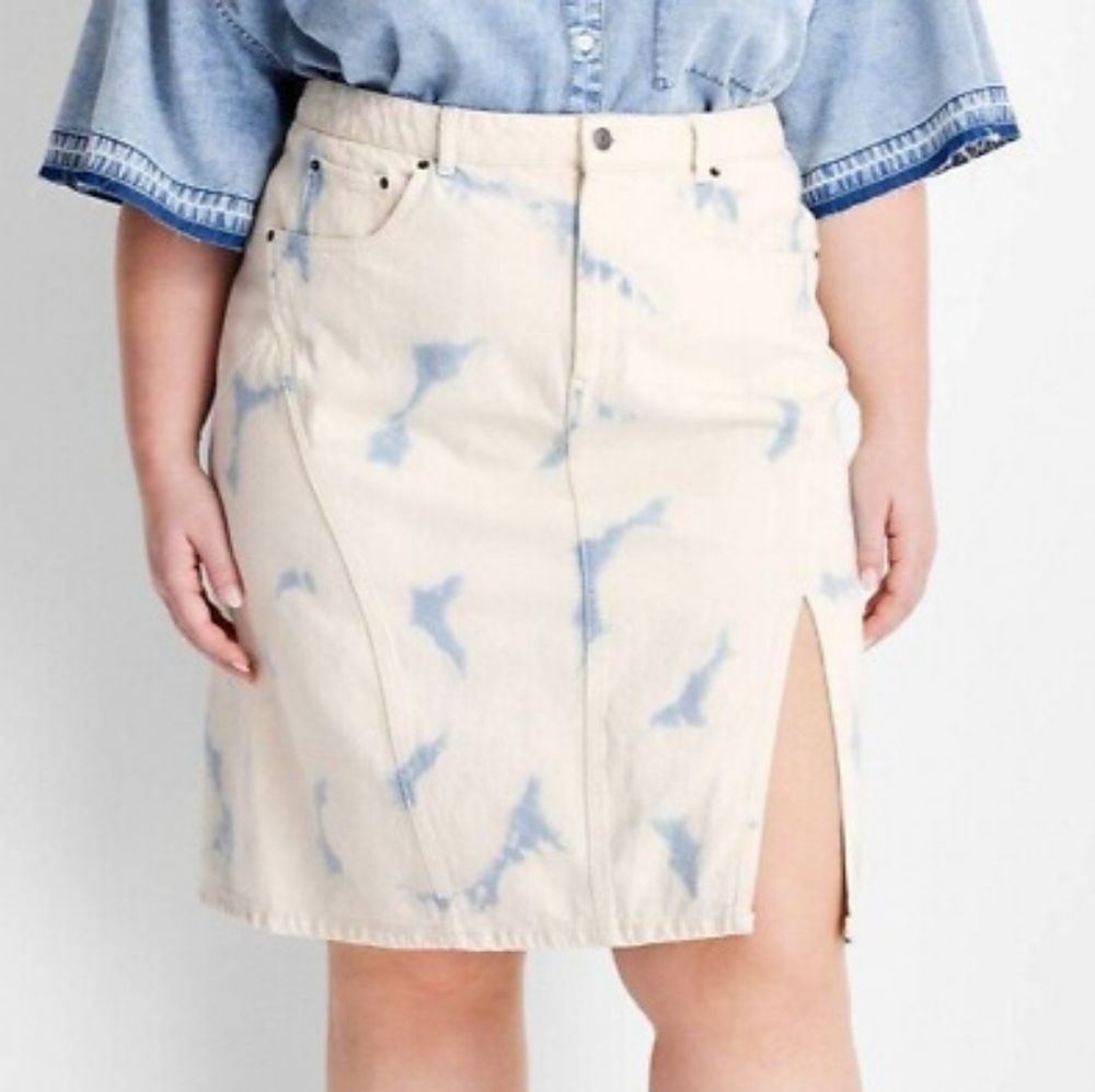 Future Collective Denim Skirt